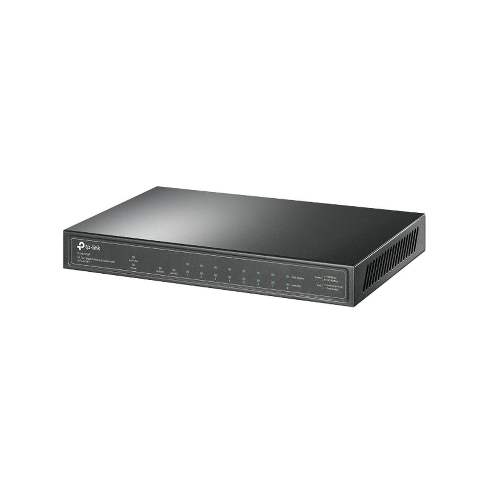10-Port Gigabit Switch with 8-Port PoE+