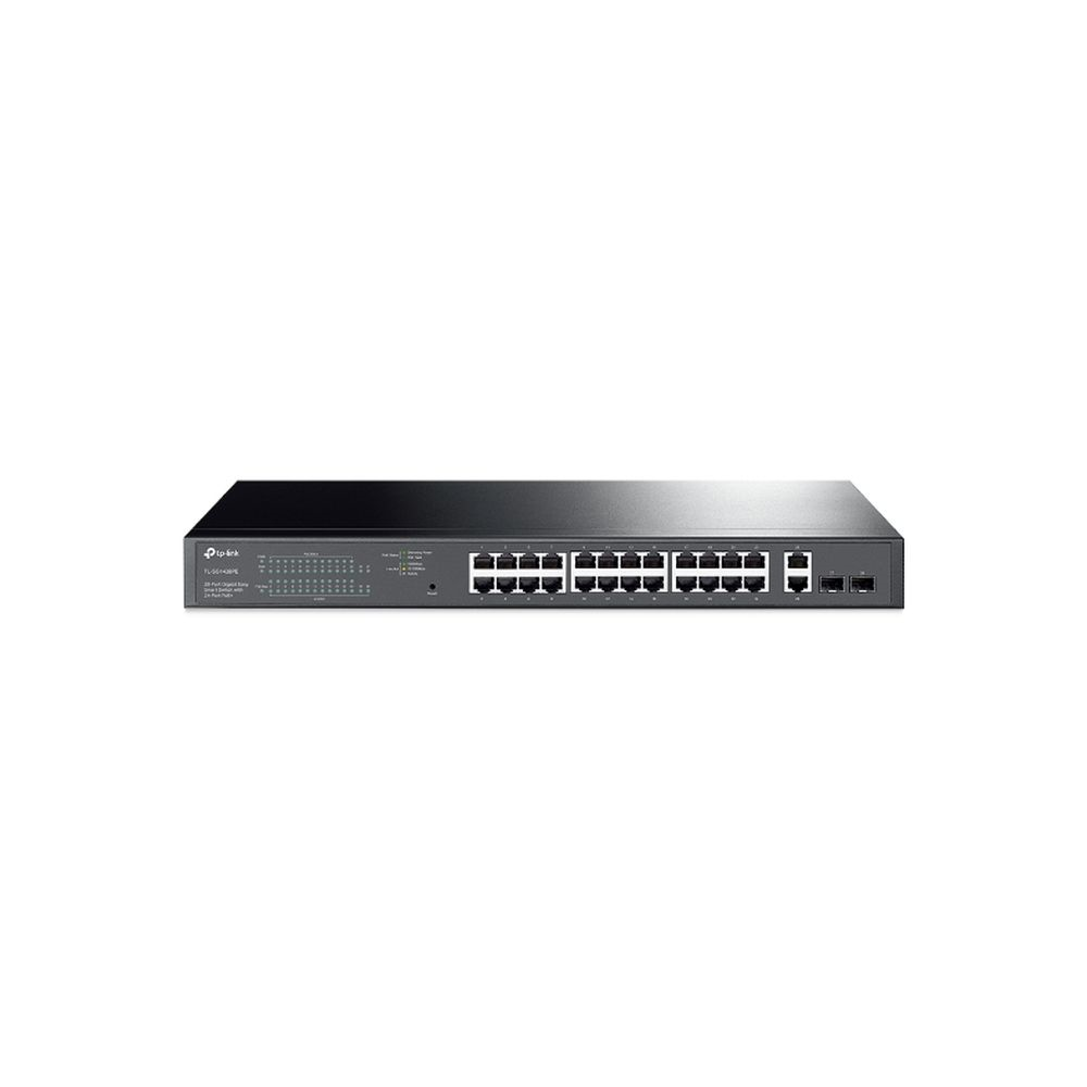 28-Port Gigabit Easy Smart Switch with 24-Port PoE +