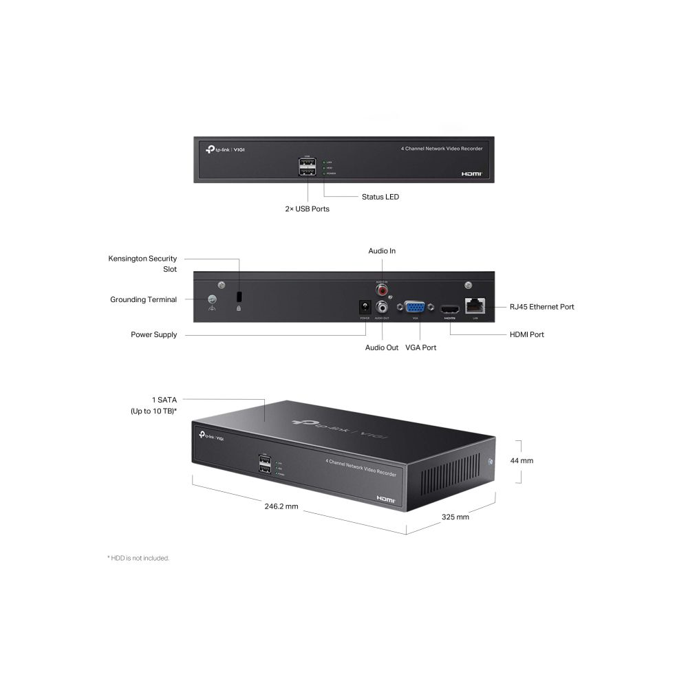 4-Channel Live View and 4K HDMI Video Output