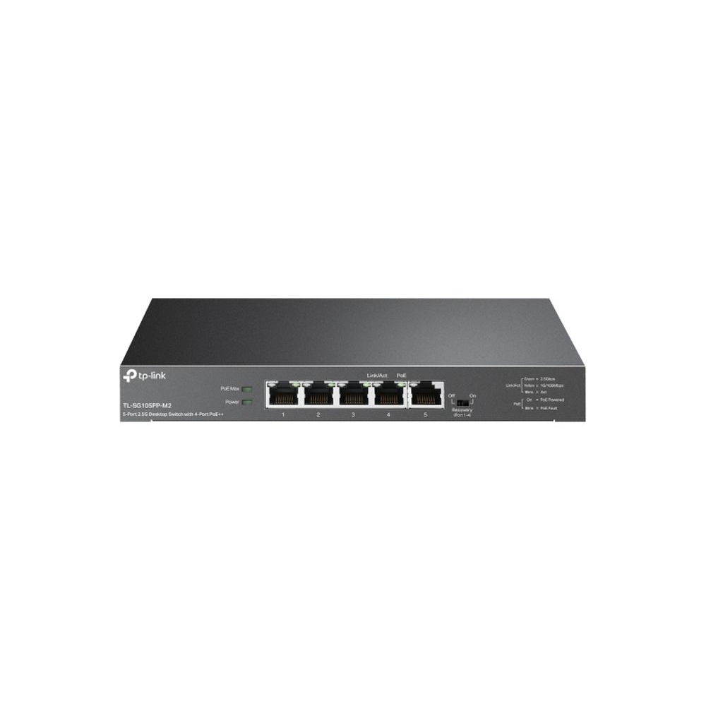 5-Port 2.5G Desktop Switch with 4-Port PoE++