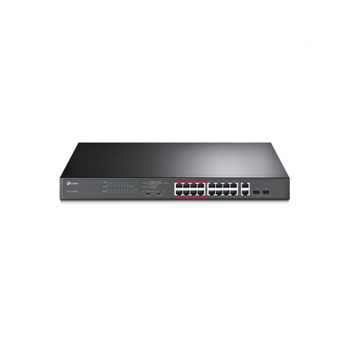 16-Port 10/100 Mbps + 2-Port Gigabit Rackmount Switch with 16-Port PoE+ 16-Port 10/100 Mbps + 2-Port Gigabit Rackmount Switch with 16-Port PoE+