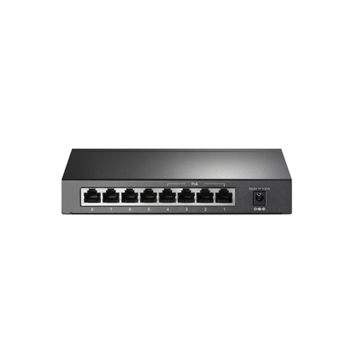 8-Port 10/100 Mbps Desktop Switch with 4-Port PoE