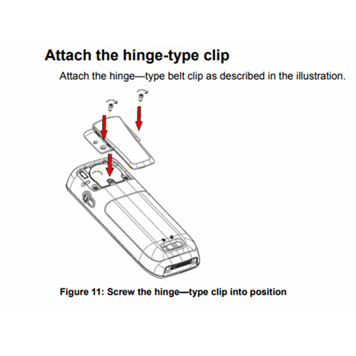 Avaya standaard riemclip tbv 3735 DECT handset Avaya standaard riemclip tbv 3735 DECT handset