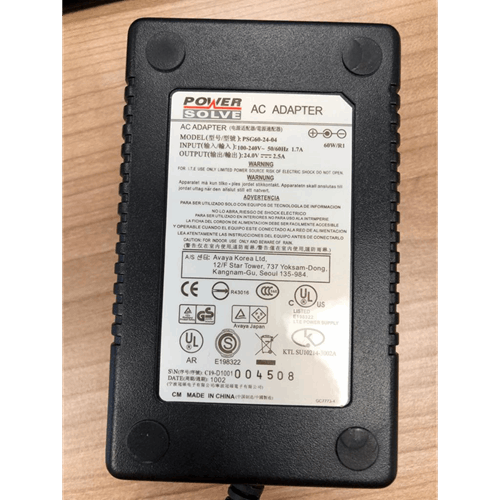 Avaya stroomvoorziening 24V, 2.5 Ah, geaard