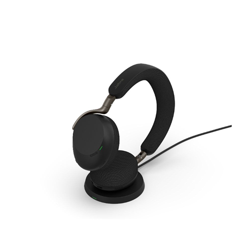 Jabra Evolve3 75 UC, Link390a, Black,  With wireless charging pad