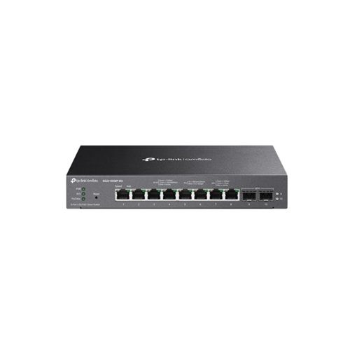 Omada 8-Port 2.5GBASE-T and 2-Port 10GE SFP+ Smart Switch with 8-Port PoE+ Omada 8-Port 2.5GBASE-T and 2-Port 10GE SFP+ Smart Switch with 8-Port PoE+