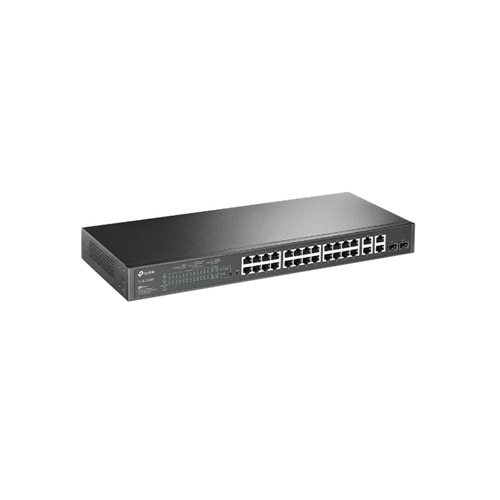 Omada - JetStream 24-Port 10/100 Mbps + 4-Port Gigabit Smart Switch with 24-Port PoE+ Omada - JetStream 24-Port 10/100 Mbps + 4-Port Gigabit Smart Switch with 24-Port PoE+
