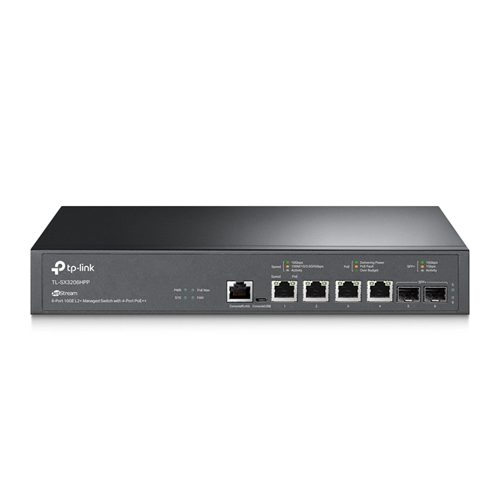 Omada -JetStream 6-Port 10GE L2+ Managed Switch with 4-Port PoE++ Omada -JetStream 6-Port 10GE L2+ Managed Switch with 4-Port PoE++