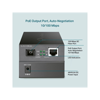 10/100 Mbps RJ45 to 100 Mbps Single-mode SC WDM