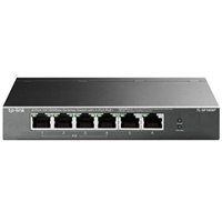 6-Port 10/100 Mbps Desktop Switch with 4-Port PoE+