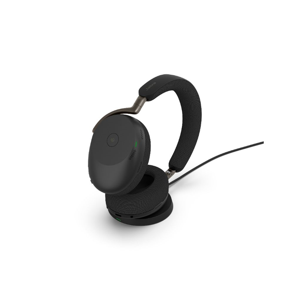 Jabra Evolve3 85 MS, Link390a, Black With wireless charging pad Jabra Evolve3 85 MS, Link390a, Black With wireless charging pad